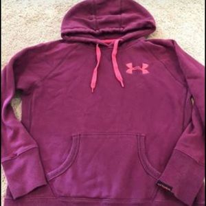 Size small pink and purple under armour hoodie